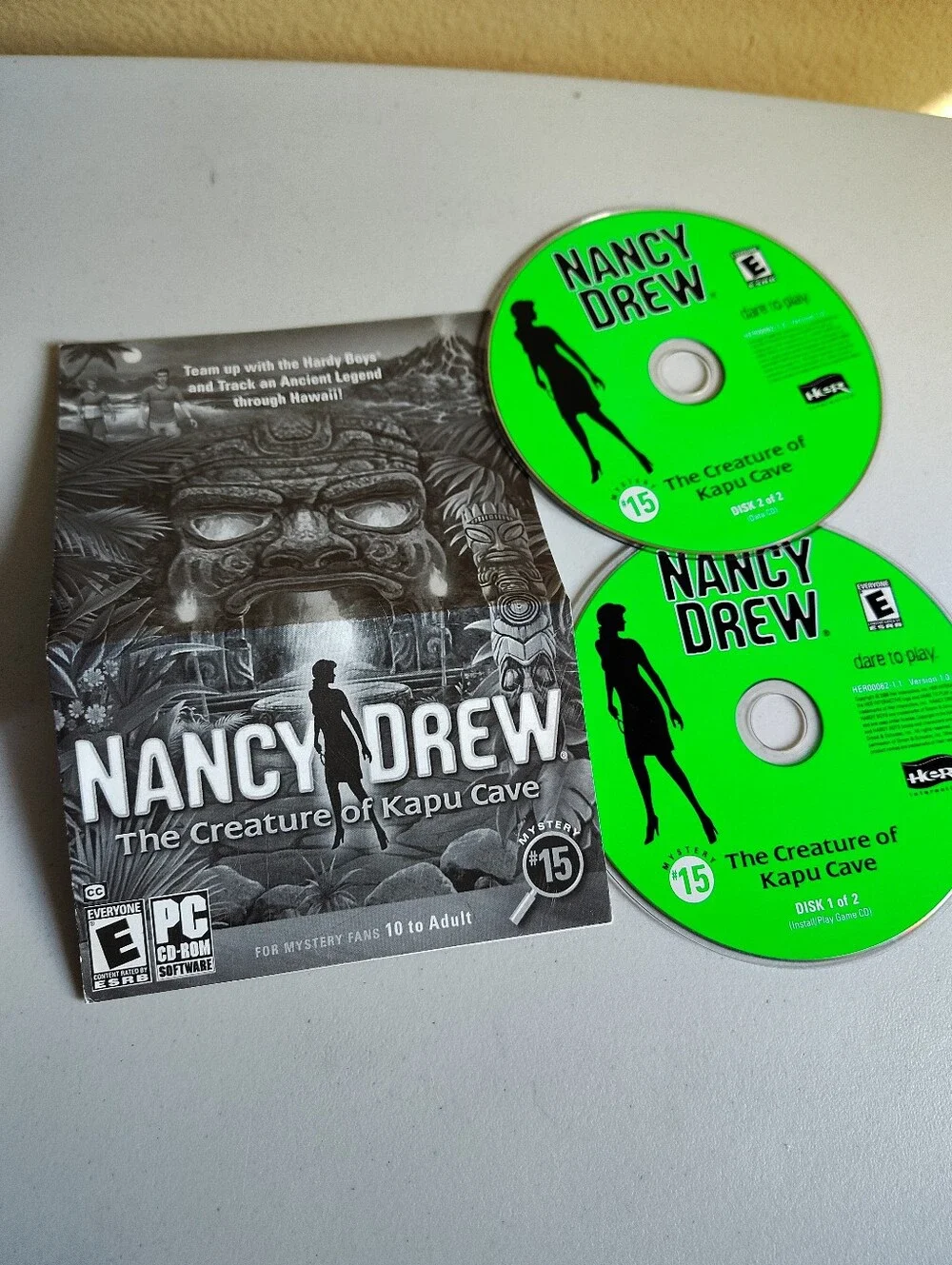Nancy Drew Lot Of 3 Used Detective PC CD Rom Games Haunted Mansion, Kapu Cave+